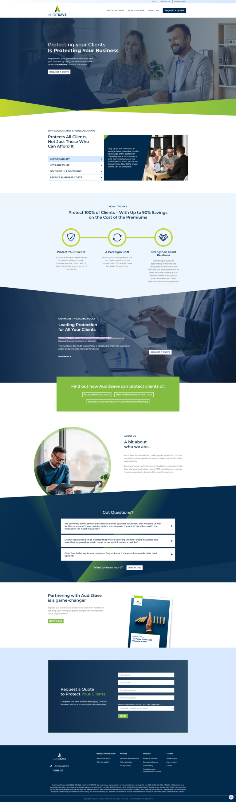 insurance web design