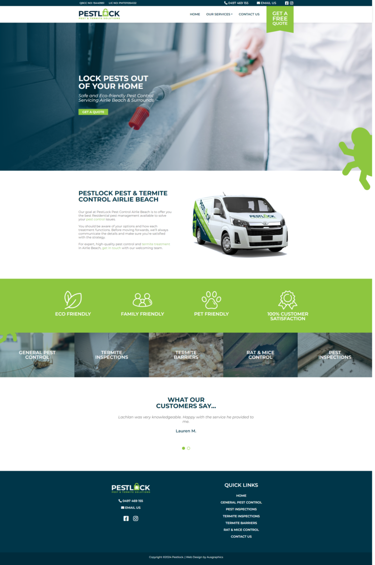 pest control web design