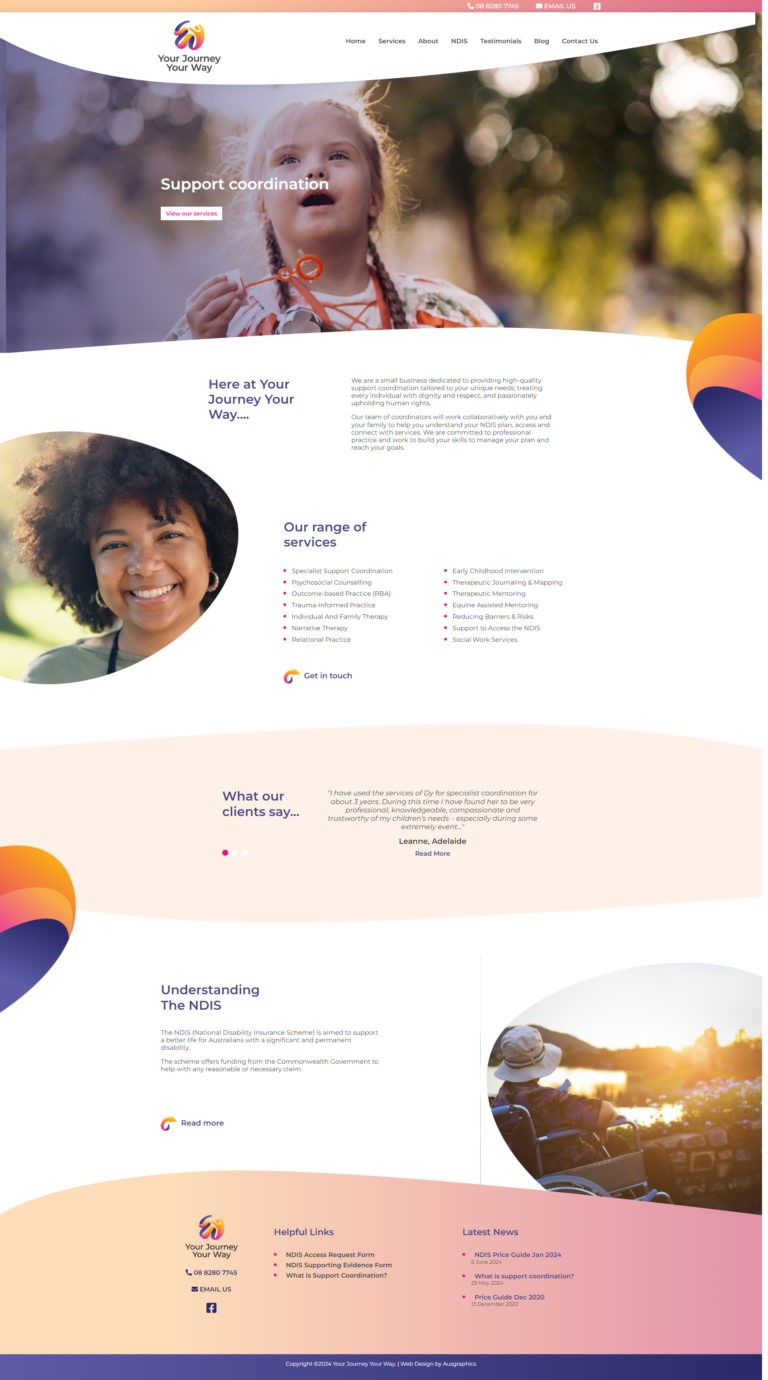 social work web design